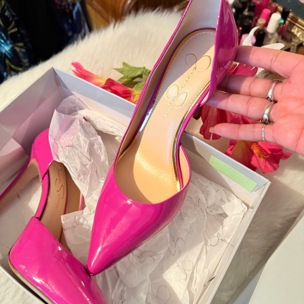 Jessica Simpson Vibrant Pink Heels - Picture 8 of 15